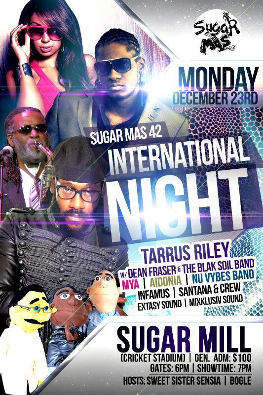 Mya Live at Sugar Mas 42 December 23, 2013 St. Kitts