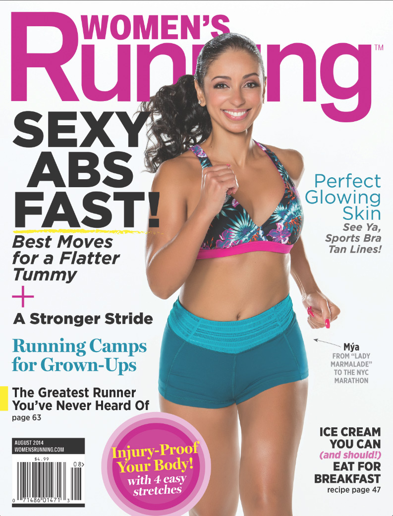 Mya Covers Women's Running Magazine for August