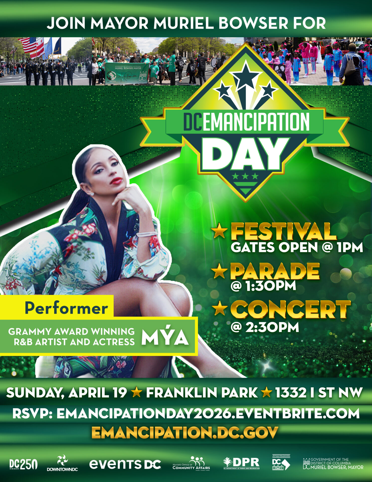 Mya Live at DC Emancipation Day 2026 in Washington, DC - April 19, 2026